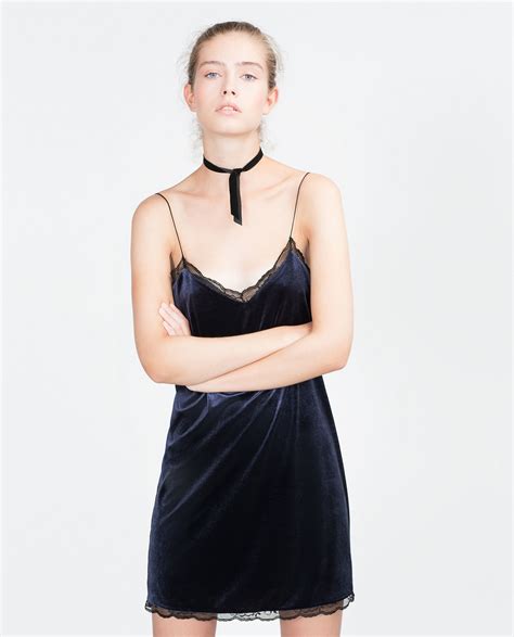 blue velvet dress zara|zara blue strapless dresses.